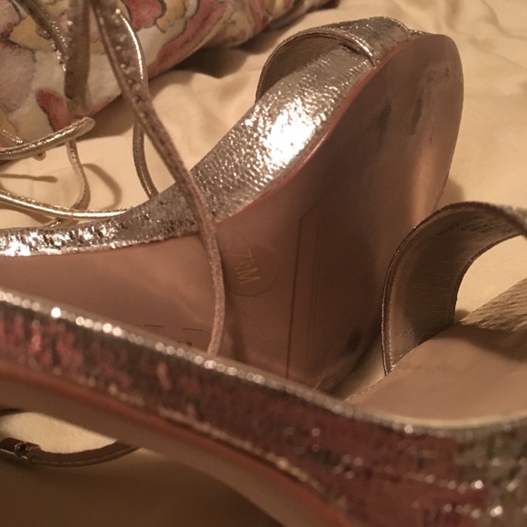 Gianni Bini gold strapping heels - Picture 3 of 5
